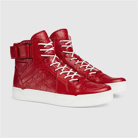 men gucci high top sneakers|gucci signature high top sneaker.